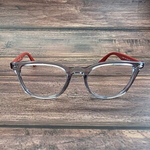 Ray-Ban Junior Kids Eyeglasses RB 1601‎ 3812 Grey Red Square Frames 48-18-130